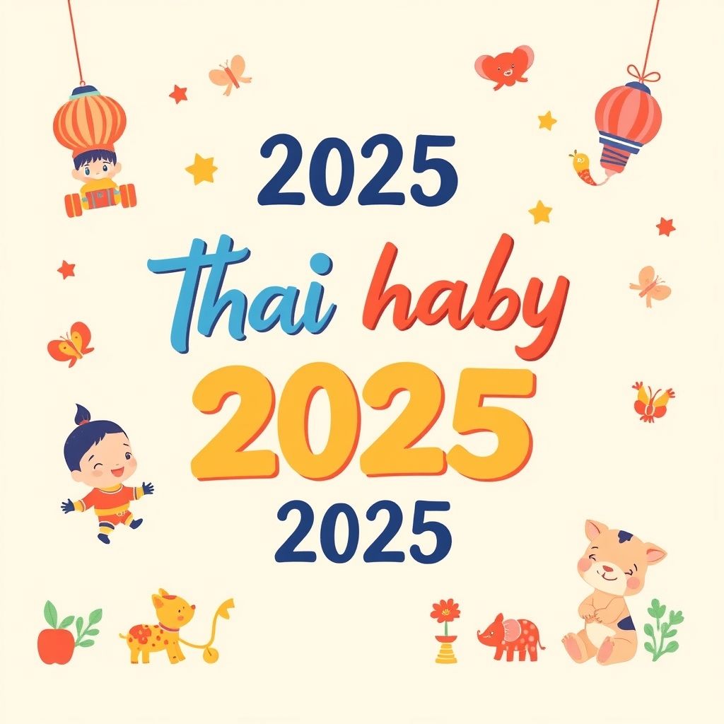 เทรนด์ชื่อเล่นเด็กไทยที่น่าสนใจในปี 2025
